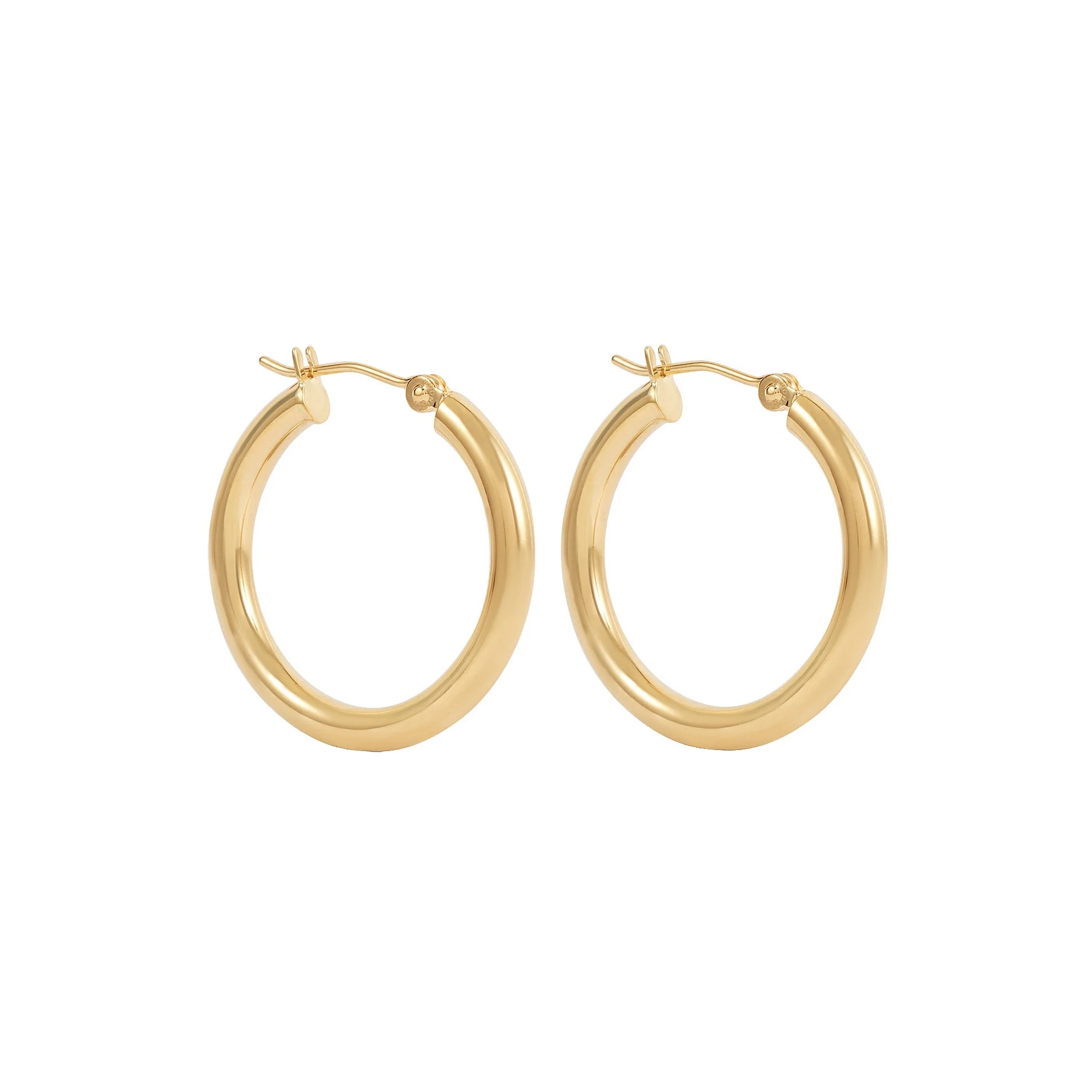 Ailiya Hoop Earrings 14k 25mm - Solid Gold