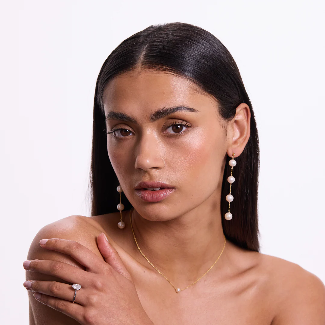 Alba Earrings - Gold - Image 2