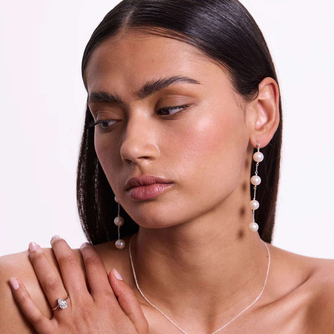 Alba Earrings - Silver - Image 2