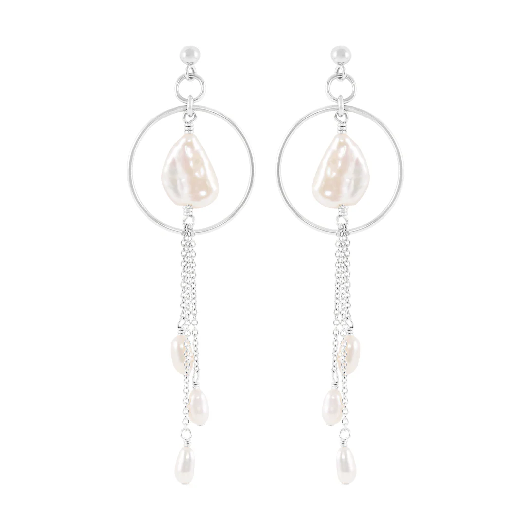 Anita Earrings - Silver