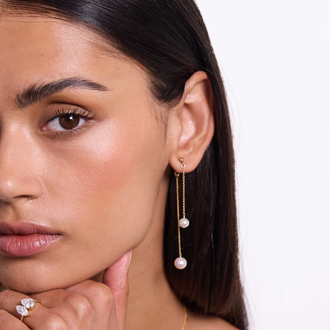 Brielle Earrings - Gold - Image 2