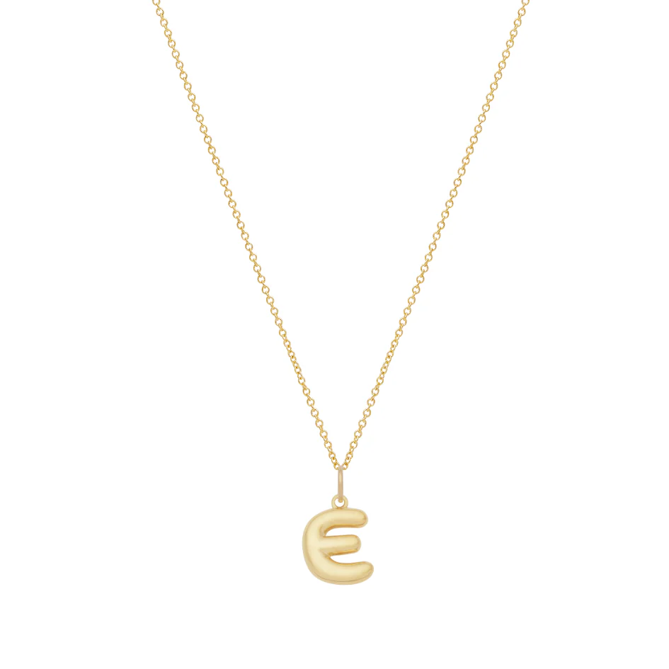 Bubble Letter Necklace - Gold - Image 6