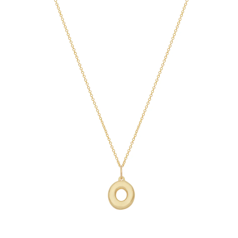 Bubble Letter Necklace - Gold - Image 16