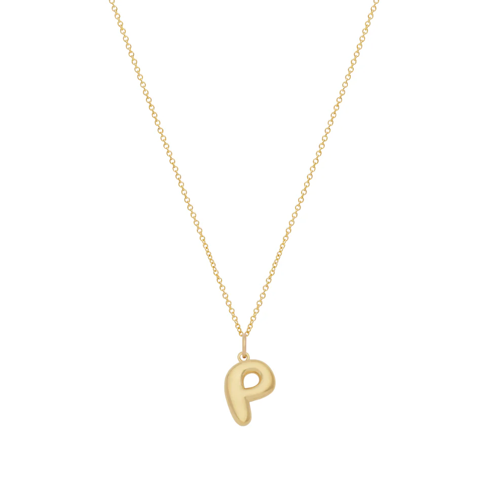 Bubble Letter Necklace - Gold - Image 17