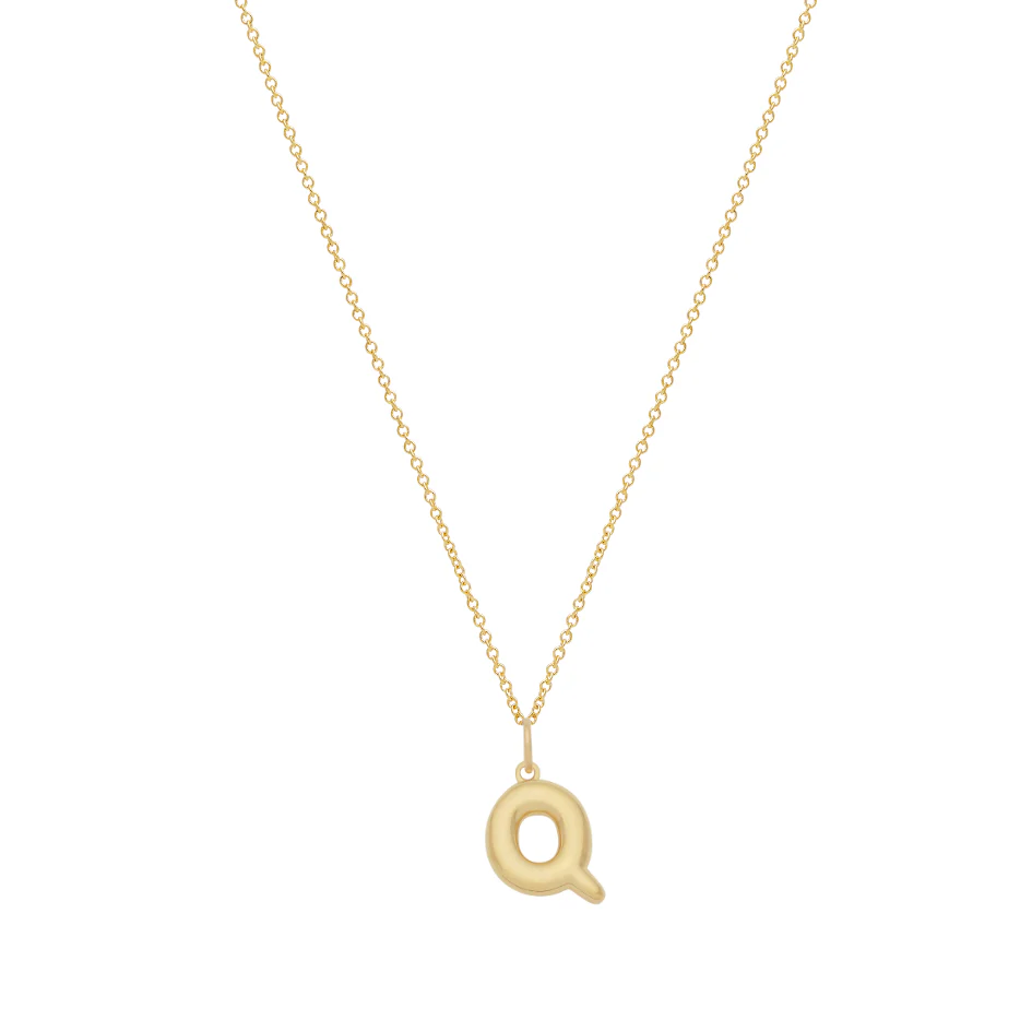 Bubble Letter Necklace - Gold - Image 18