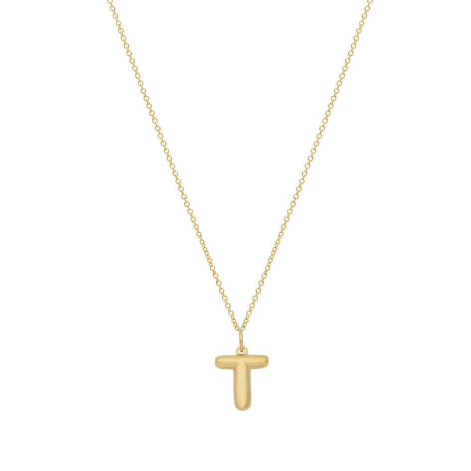 Bubble Letter Necklace - Gold - Image 21