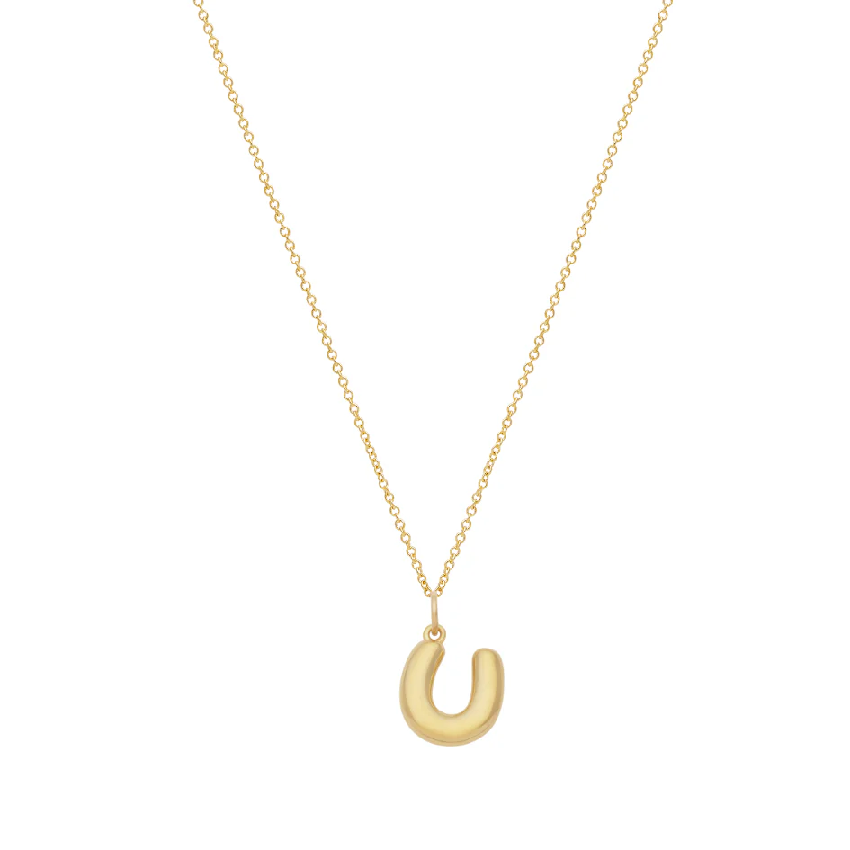Bubble Letter Necklace - Gold - Image 22