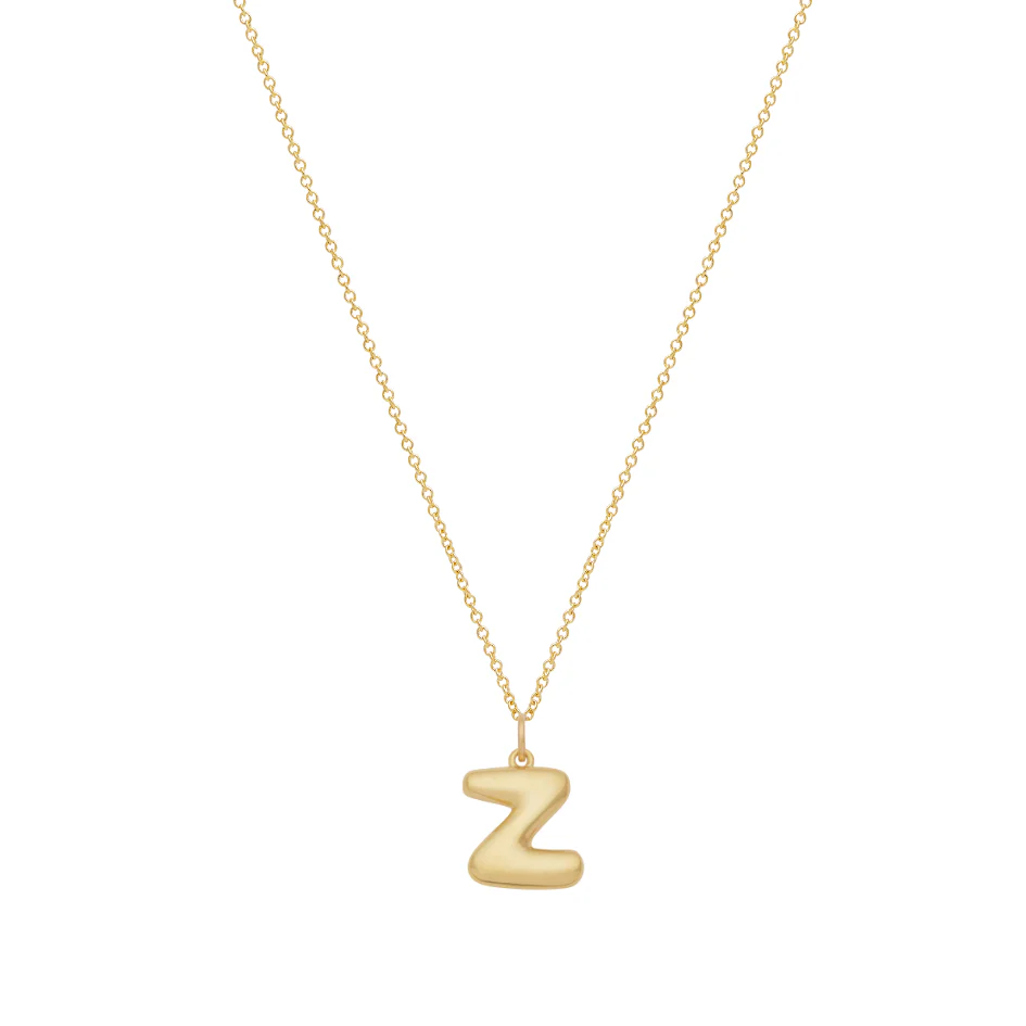 Bubble Letter Necklace - Gold - Image 27