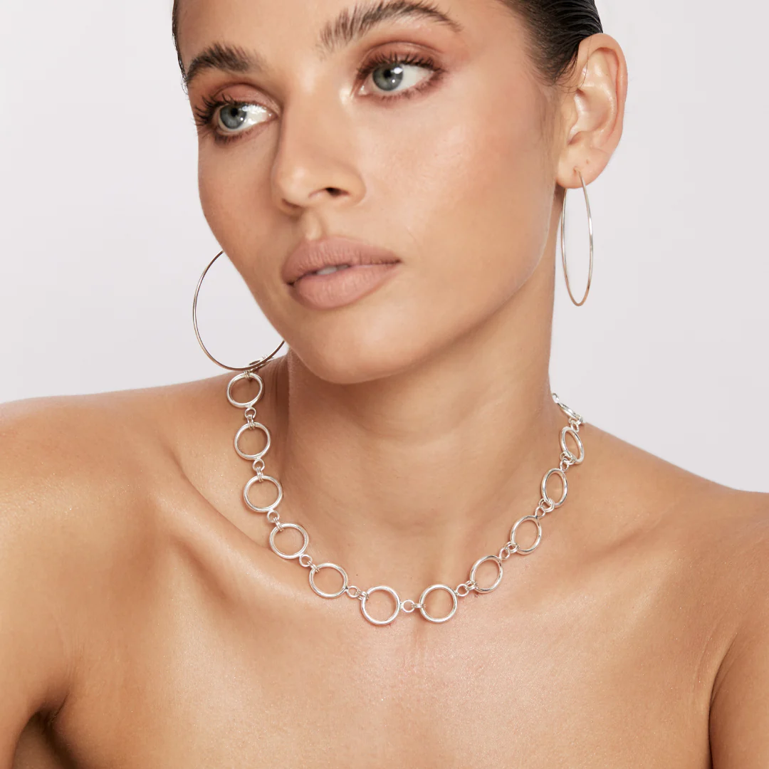 Camelia Necklace - Silver - Image 2