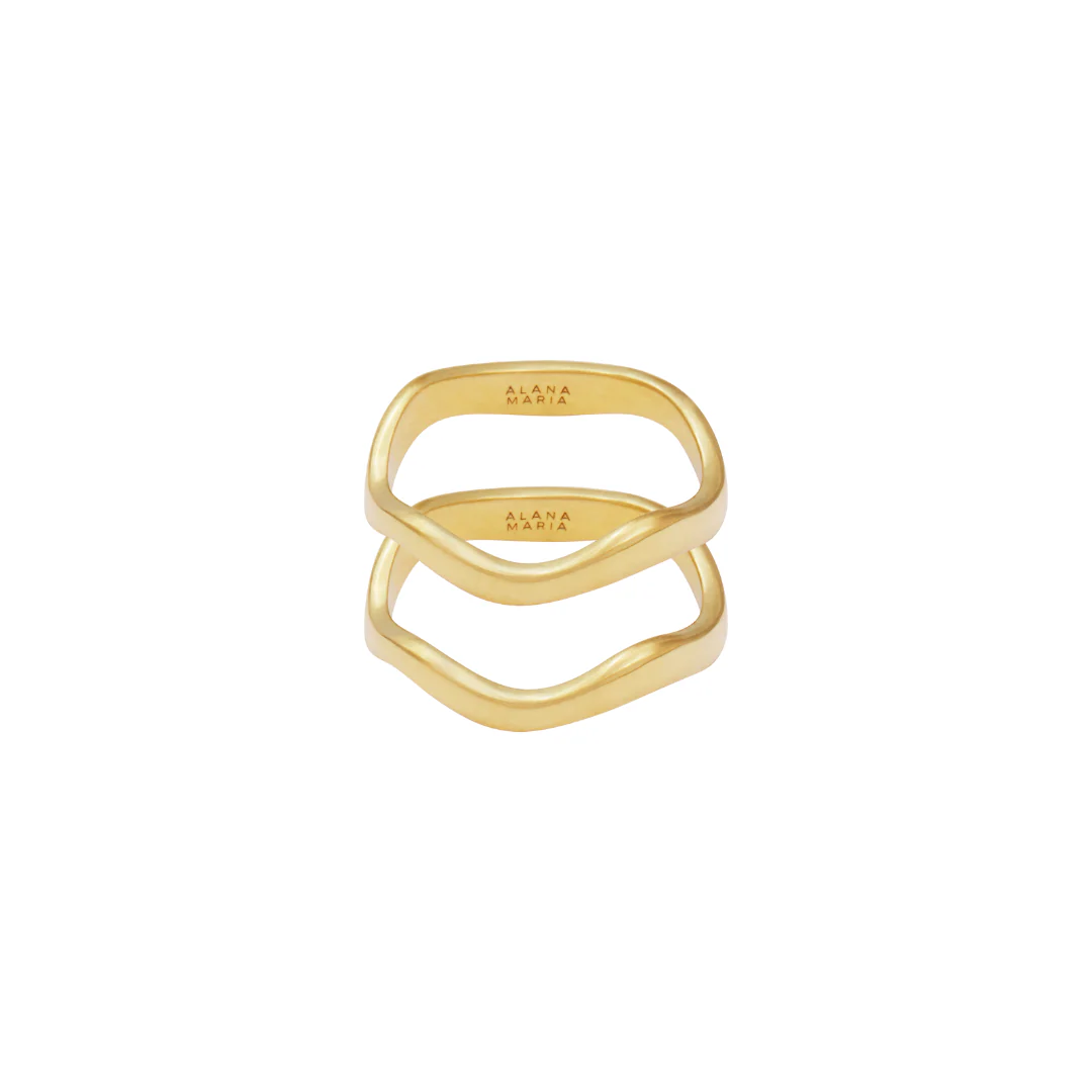 Cascade Ring Bundle - Gold