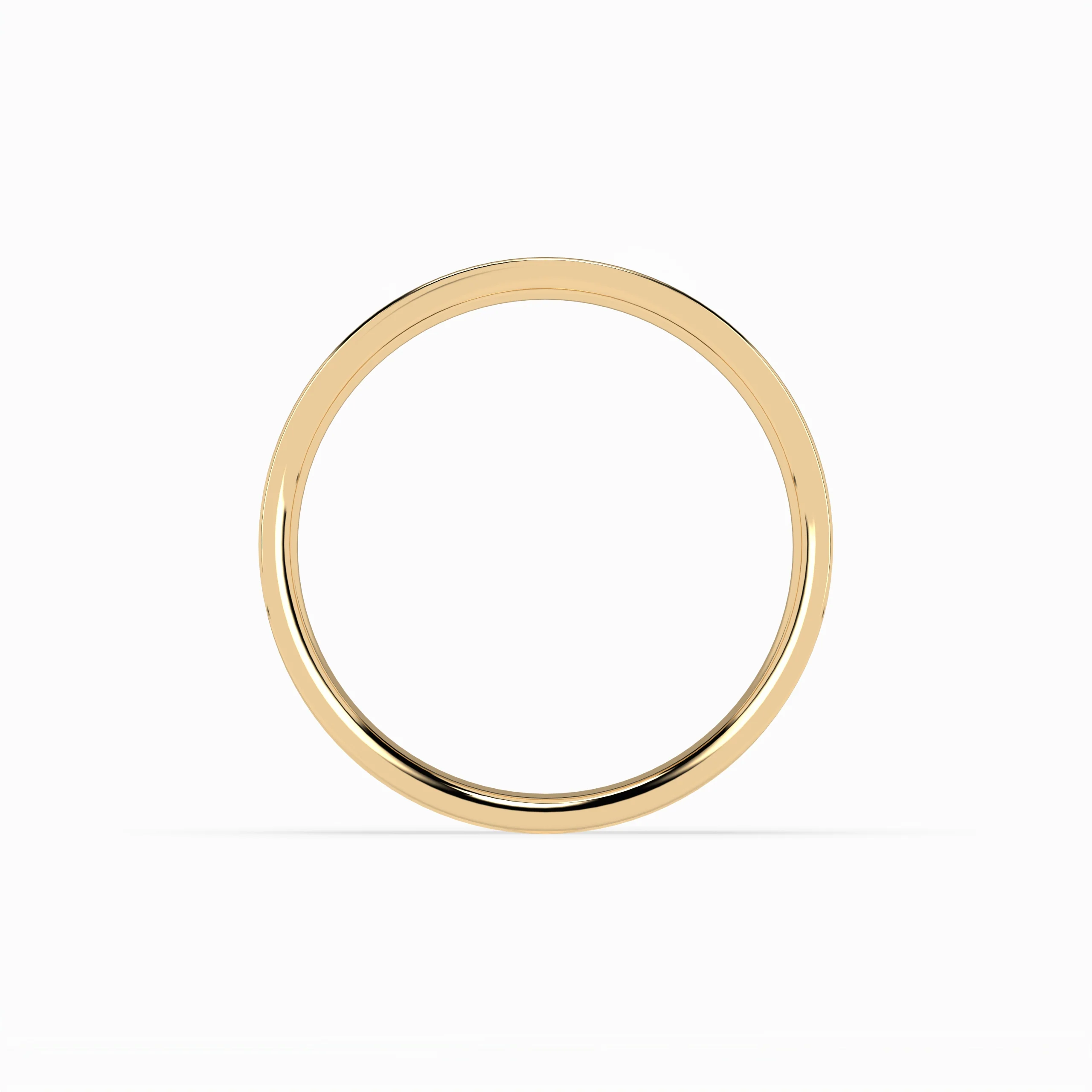 Cigar Ring 6mm - 7mm - Yellow Gold - Image 4