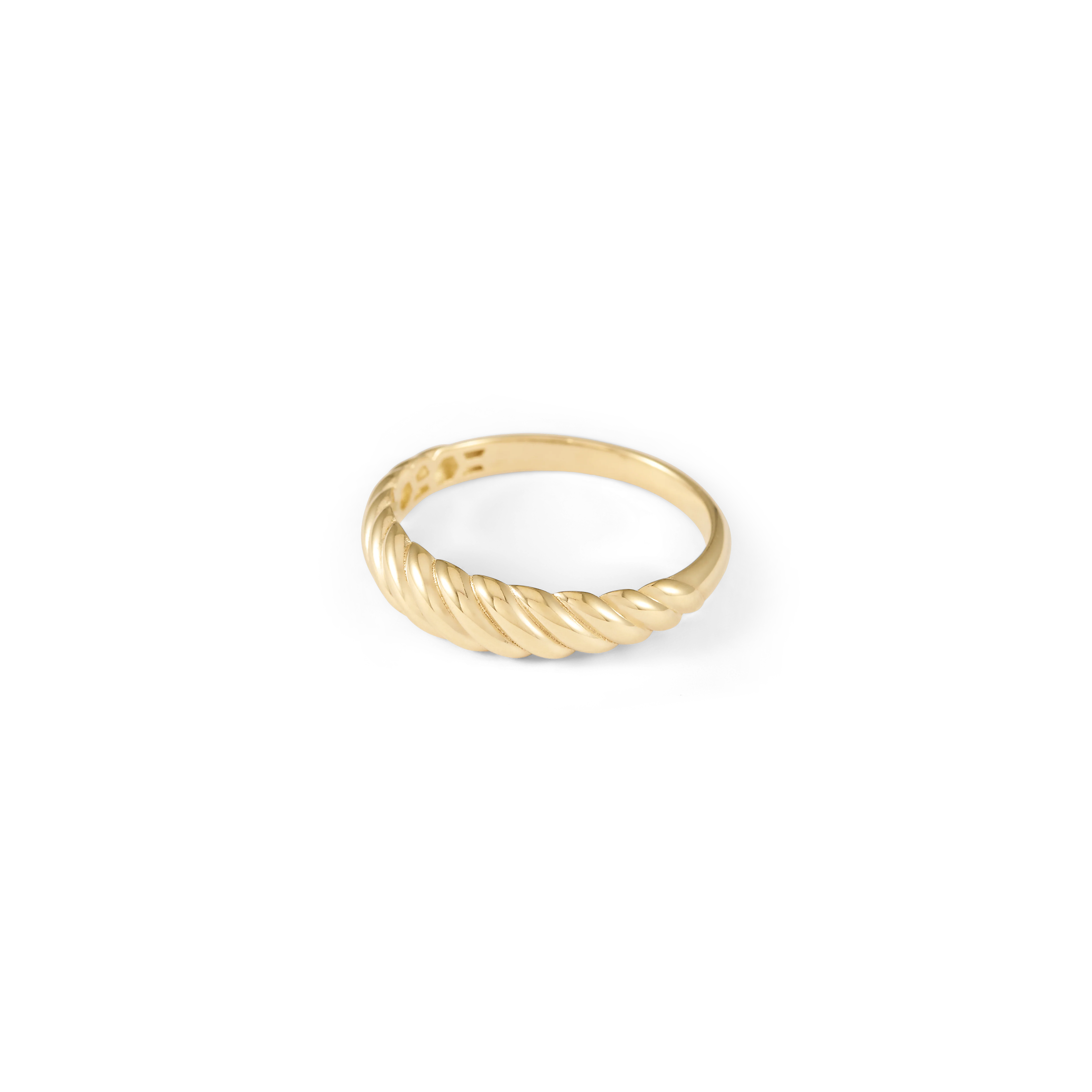 Fine Croissant Ring - Solid Gold - Image 2