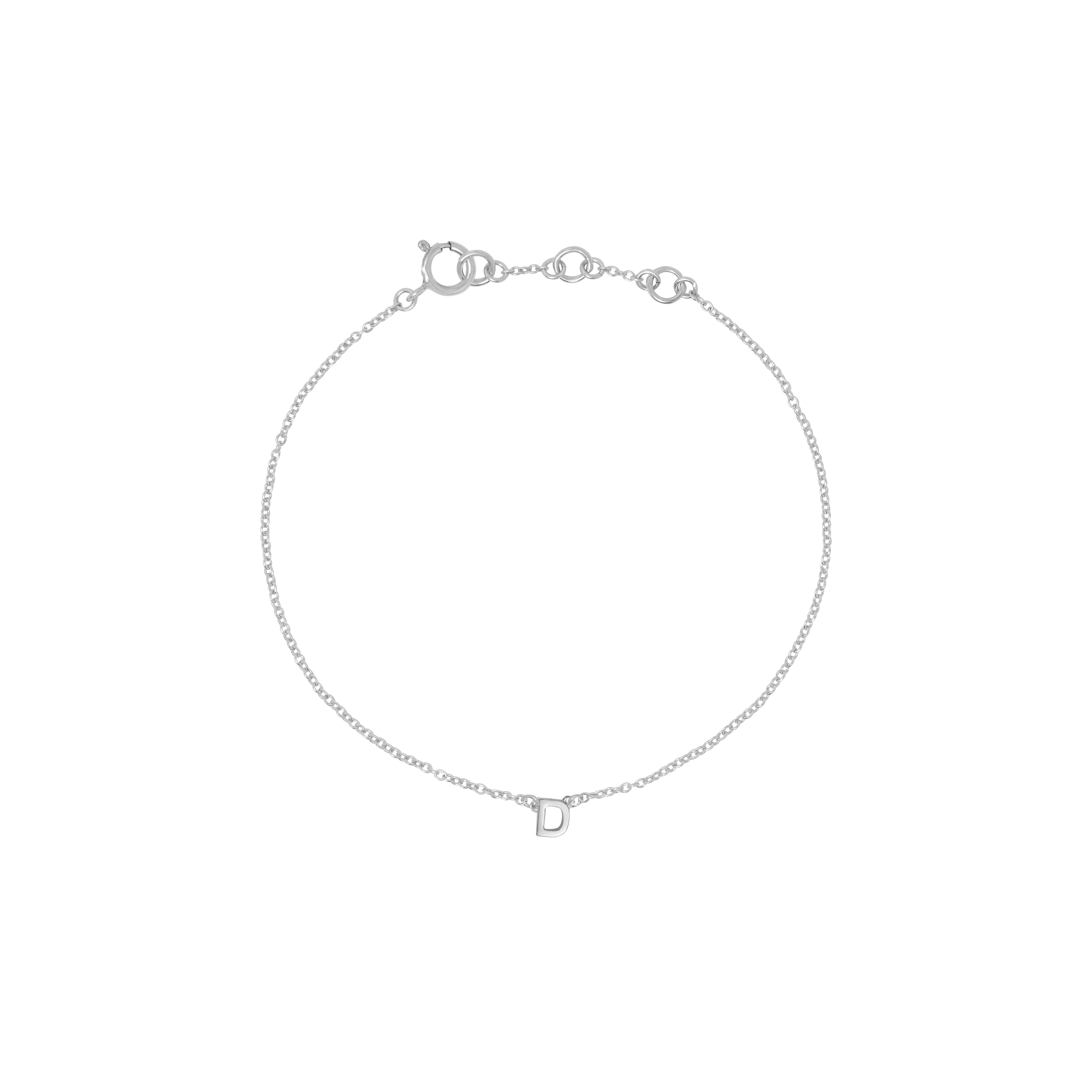 Initial Bracelet - Silver - Image 4