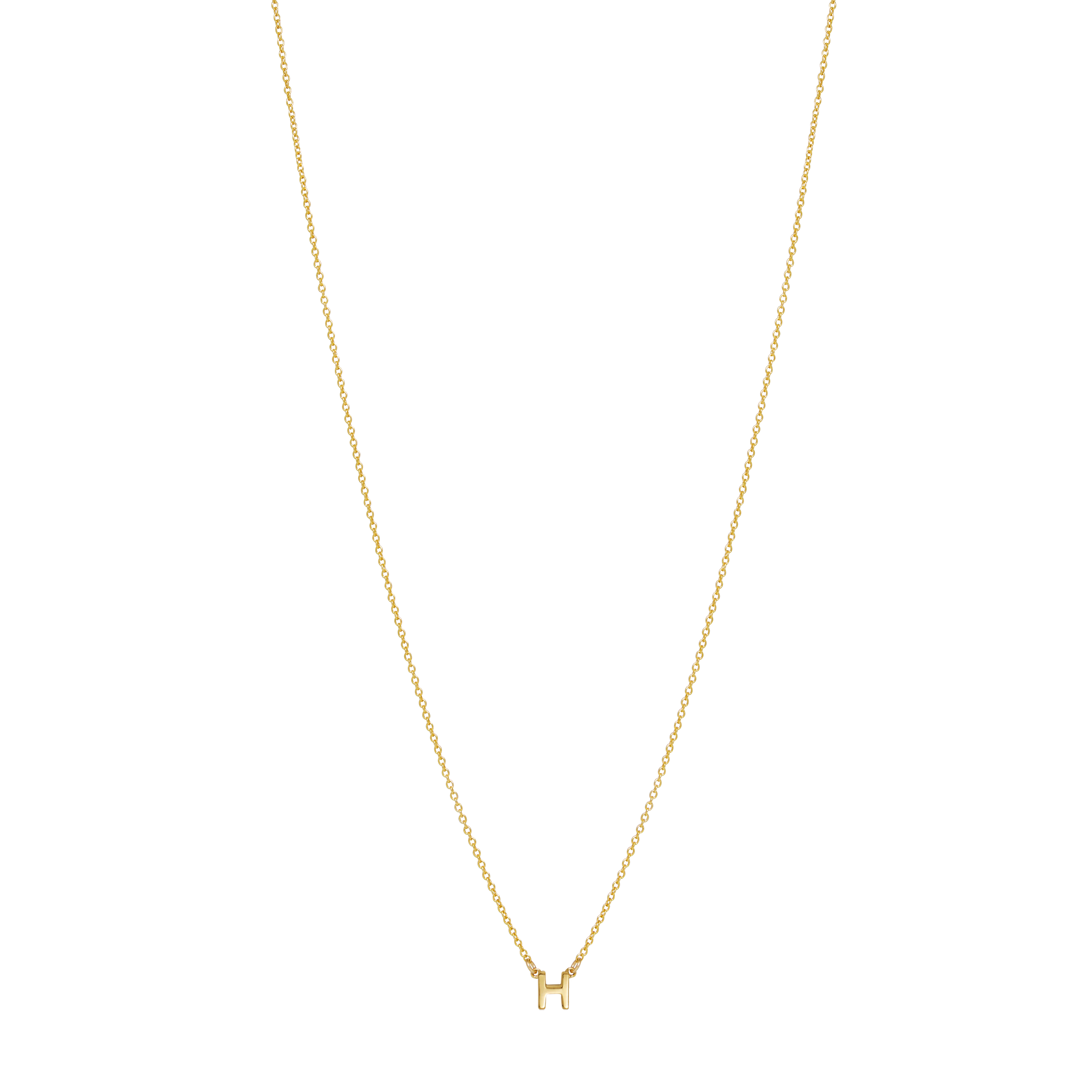 Initial Necklace - Gold - Image 9