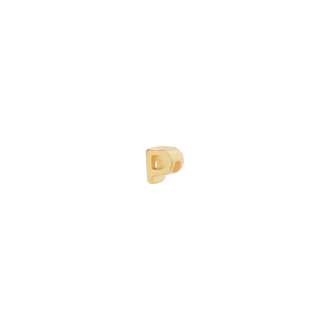 Letter Slider Charm - Gold - Image 16