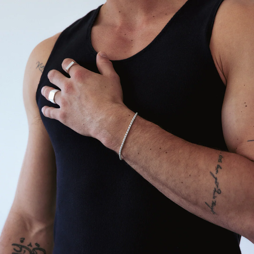 Men's Hendrix Bracelet - Sterling Silver - Image 2
