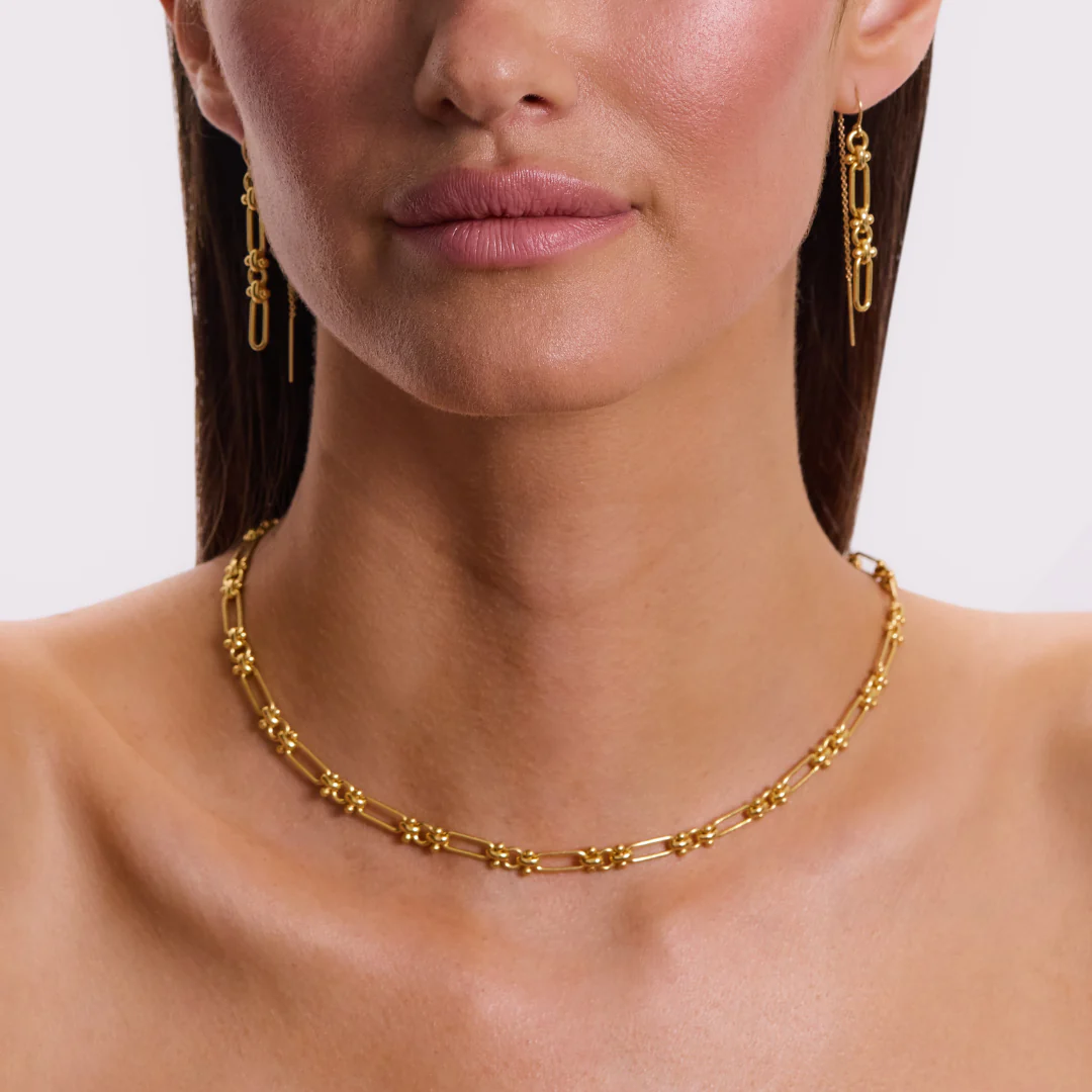Santorini Necklace - Gold - Image 3