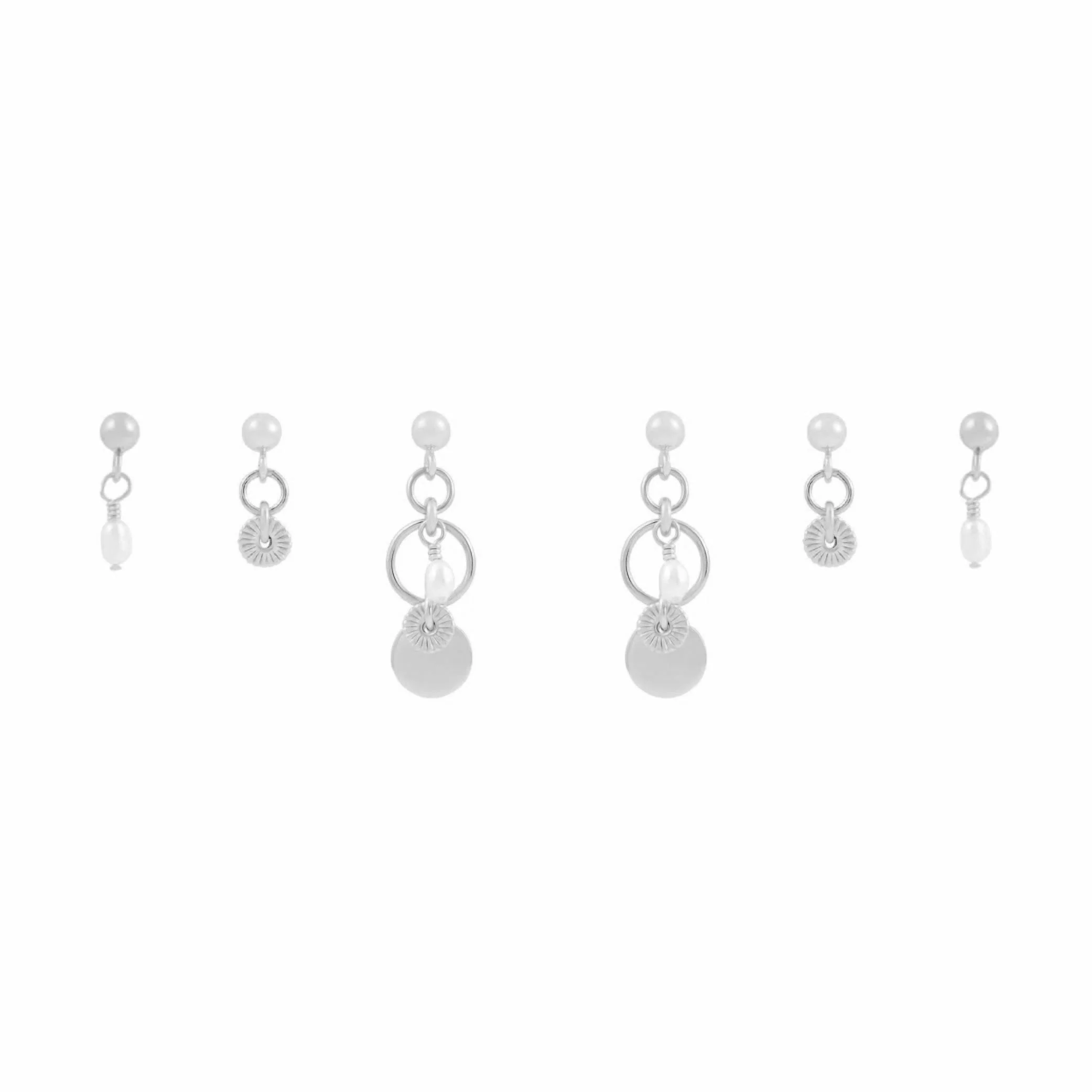Tilly Earring Stack - Silver